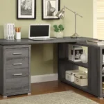 LSHAPE OFFICE DESK WEATHERED GREY