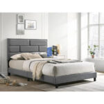 Flannary Bed with Night Stand