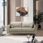 Abran 3-Seater Fabric Sofa