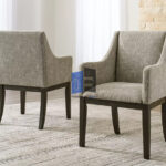 Burkhaus Upholstered Arm Dining Chair Set of 2