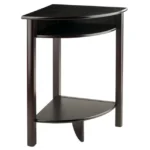Liso Corner Table with Cube Storage and Shelf