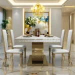 Faux Marble Dining Set