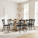 Hudson Dining Table with Steel Chairs