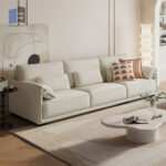 Kennard 3 Seater Sofa (Cream/Velvet)