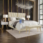 Champagne Lakeysa 4 Piece Bedroom Set