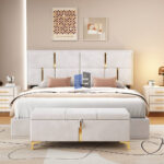 Beige 09 King Size Bed Set