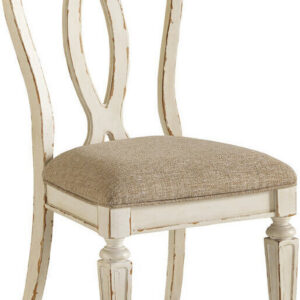Realyn White Dining Upholstered Sidechair Set of 2