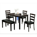 TURNBULL UPHOLSTERED WOOD 5 PIECE DINING TABLE SET