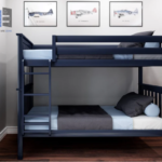 TWIN OVER TWIN BUNK BED - Black Color